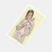 Serviette En Papier Ajouter une photo personnalisée (Coin)