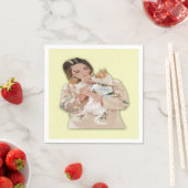 Serviette En Papier Ajouter une photo personnalisée (En situation)