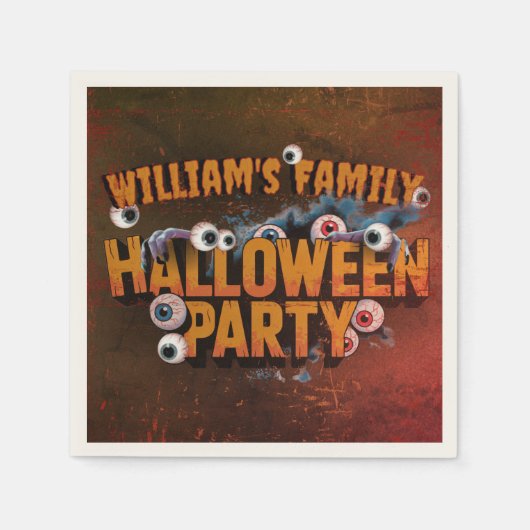 Serviette En Papier Ajouter Vos Propres Mots Personnalisé Halloween Mo (Devant)