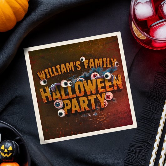 Serviette En Papier Ajouter Vos Propres Mots Personnalisé Halloween Mo