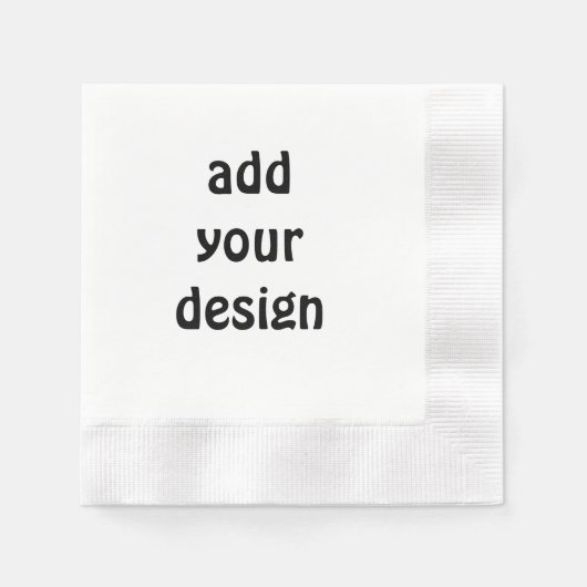 Serviette En Papier ajouter votre conception (Devant)