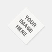 Serviette En Papier Ajouter Votre Conception D'Image Personnalisée (Coin)