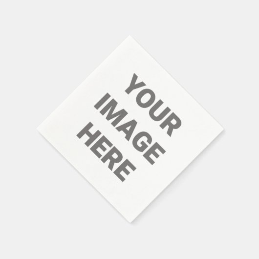 Serviette En Papier Ajouter Votre Conception D'Image Personnalisée (Coin)