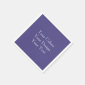 Serviette En Papier Ajouter votre design - Créez votre propre (Coin)