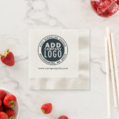 Serviette En Papier Ajouter votre logo d'entreprise Événement d'entrep (En situation)