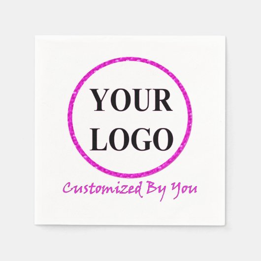 SERVIETTE EN PAPIER AJOUTER VOTRE LOGO ICI (Devant)