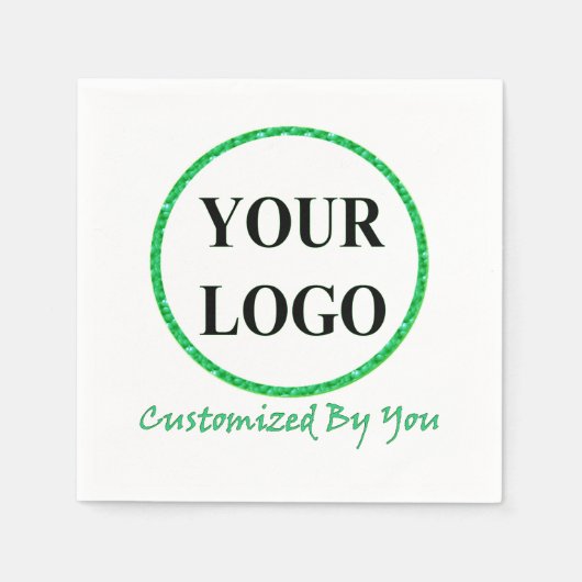 SERVIETTE EN PAPIER AJOUTER VOTRE LOGO ICI (Devant)