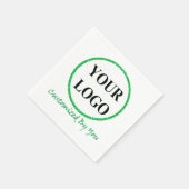 SERVIETTE EN PAPIER AJOUTER VOTRE LOGO ICI (Coin)