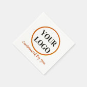 SERVIETTE EN PAPIER AJOUTER VOTRE LOGO ICI (Coin)