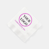 SERVIETTE EN PAPIER AJOUTER VOTRE LOGO ICI (Coin)