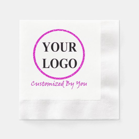 SERVIETTE EN PAPIER AJOUTER VOTRE LOGO ICI (Devant)