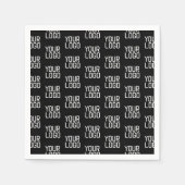 Serviette En Papier Ajouter votre logo Répéter Motif Modèle modifiable (Devant)