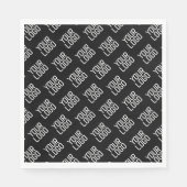 Serviette En Papier Ajouter votre logo Répéter Motif Modèle modifiable (Devant)