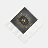 Serviette En Papier Ajouter votre nom et votre initiale (Coin)