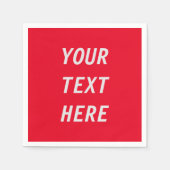 Serviette En Papier Ajouter votre propre texte (Devant)