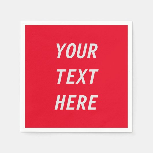 Serviette En Papier Ajouter votre propre texte (Devant)