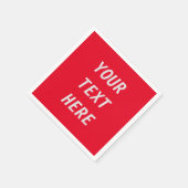 Serviette En Papier Ajouter votre propre texte (Coin)