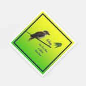 Serviette En Papier Ajouter Votre Texte, Kookaburra Australia Day Part (Coin)