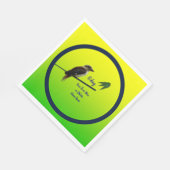 Serviette En Papier Ajouter Votre Texte, Kookaburra Australian Party (Coin)