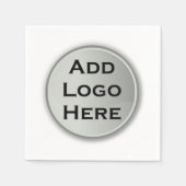 Serviette En Papier Ajoutez votre logo cadeau d'entreprise (Devant)