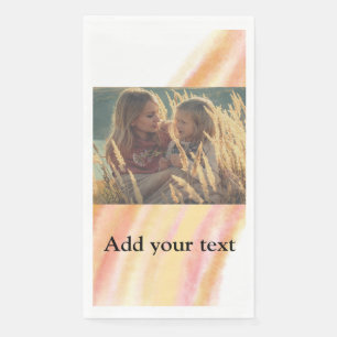 Serviette En Papier ajoutez votre photo personnalisée Noël eau