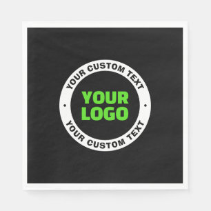 Serviette En Papier Ajoutez votre propre logo d'entreprise ou design t
