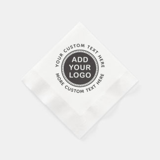 Serviette En Papier Ajoutez votre propre logo personnalisé et votre pr