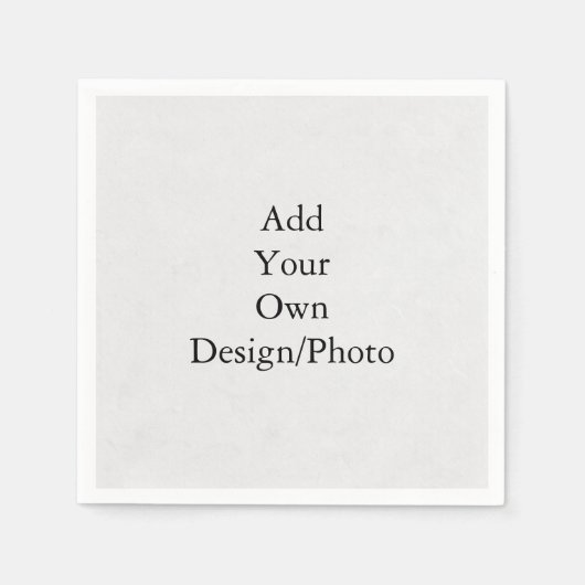 Serviette En Papier Ajoutez votre propre modèle/papier photo Napkin (Devant)