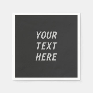 Serviette En Papier Ajoutez votre propre texte