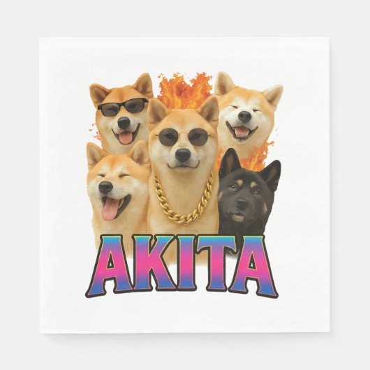 Serviette En Papier Akita (Devant)