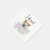 Serviette En Papier Akita Chien Mariage Cocktail Napkins (Coin)