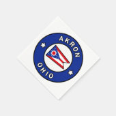 Serviette En Papier Akron Ohio (Coin)