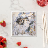 Serviette En Papier Akseli Gallen-Kallela - Forêt en hiver (En situation)