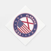 Serviette En Papier Alabama (Coin)