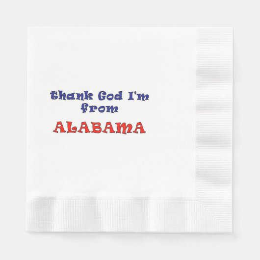 Serviette En Papier Alabama (Devant)