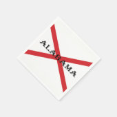 Serviette En Papier Alabama et drapeau (Coin)