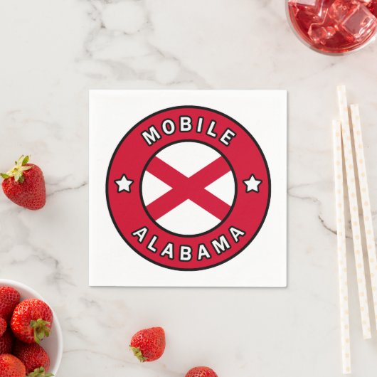 Serviette En Papier Alabama mobile (En situation)