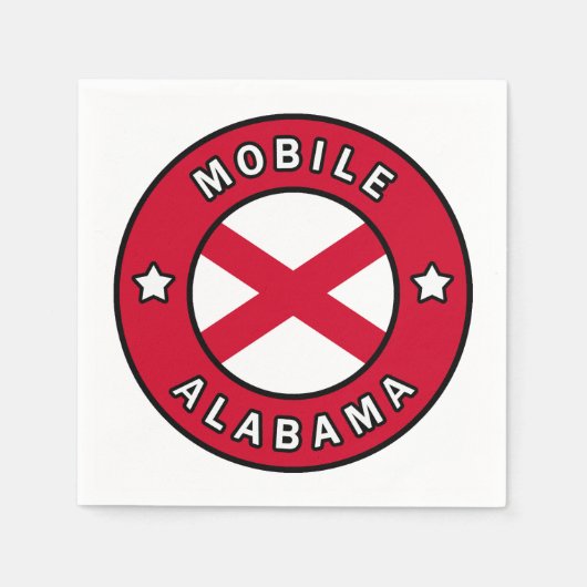 Serviette En Papier Alabama mobile (Devant)