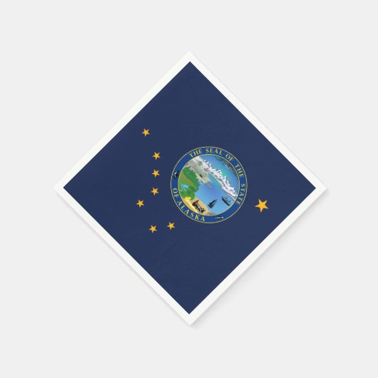 Serviette En Papier Alaskan Flag & Seal, Flag of Alaska (Coin)