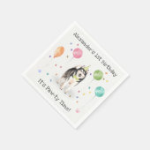 Serviette En Papier Alaskan Malamute Chien fête d'anniversaire (Coin)
