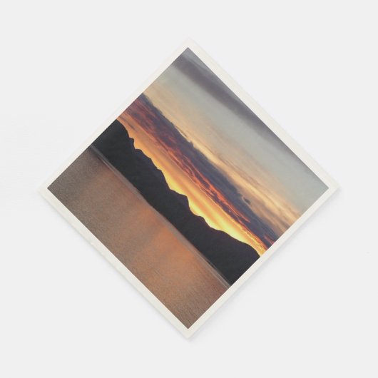 Serviette En Papier Alaskan Sunset I Belle photographie Alaska (Coin)