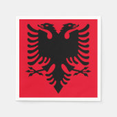 Serviette En Papier Albanie Naples à aigle double (Devant)