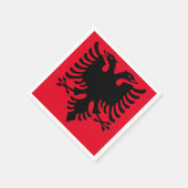 Serviette En Papier Albanie Naples à aigle double (Coin)