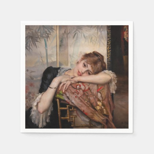 Serviette En Papier Albert Edelfeel - La Parisienne / Virginie (Devant)