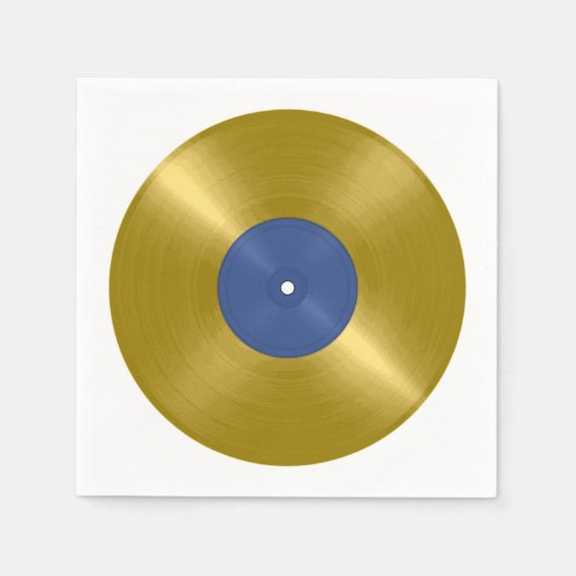 Serviette En Papier Album Gold Vinyl Record (Devant)