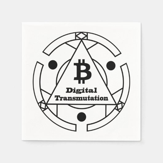Serviette En Papier Alchimie de la transmutation numérique (Devant)