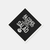 Serviette En Papier Alcohol Because no Great Stories Starts with Salad (Coin)