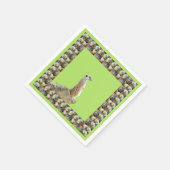 Serviette En Papier Alerte Meerkat encadrée par Meerkats, (Coin)