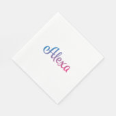 Serviette En Papier Alexa Stylish Cursive (Coin)