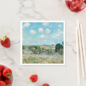 Serviette En Papier Alfred Sisley - La Prairie (En situation)